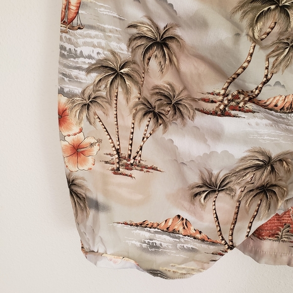 Vintage Hawaiian Mini Wrap Dress - Picture 6 of 11